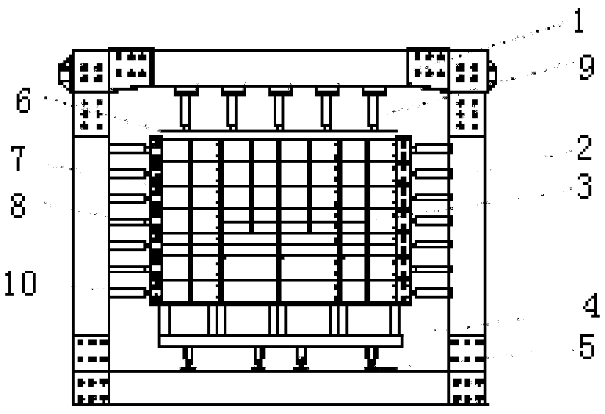 Test device for fluid-structure interaction similarity simulation