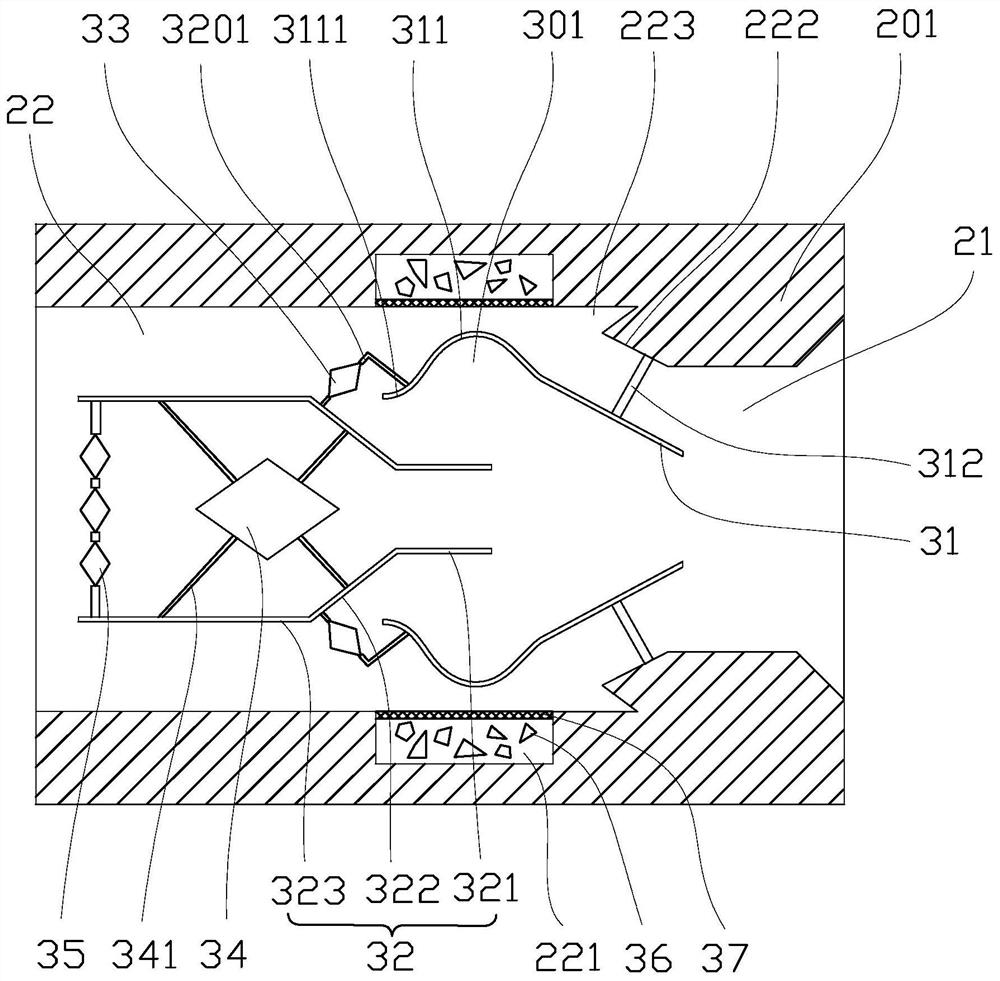 Anti-scouring energy dissipation wall of hydraulic engineering overflow dam