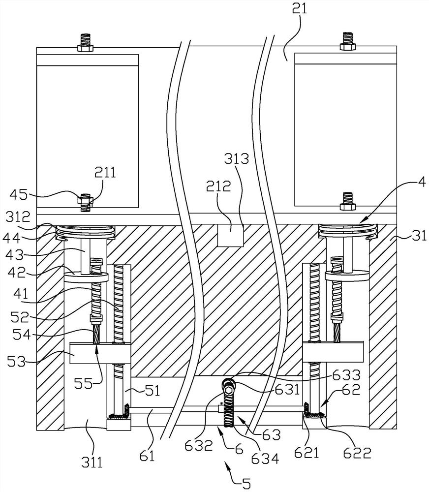 Air conditioner installation structure and installation method