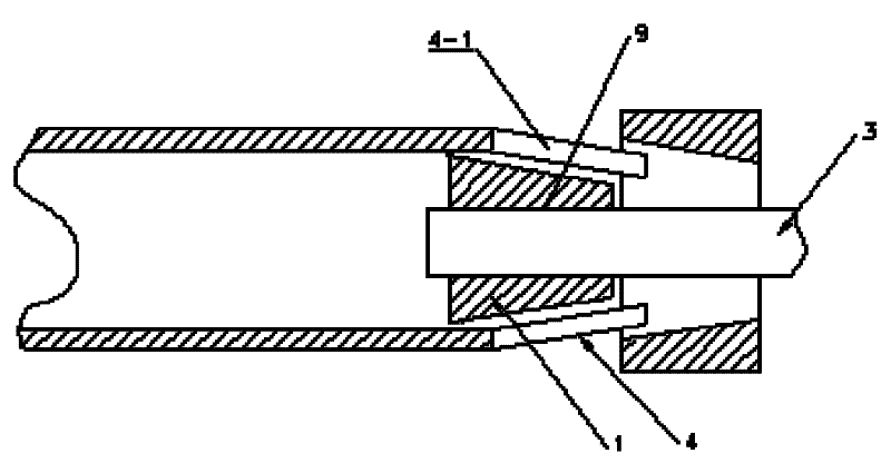 Method for producing seamless steel tube by combination of drawing and expanding and device thereof