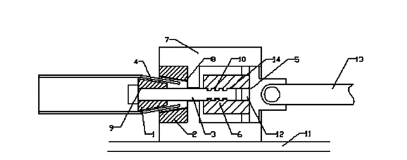 Method for producing seamless steel tube by combination of drawing and expanding and device thereof