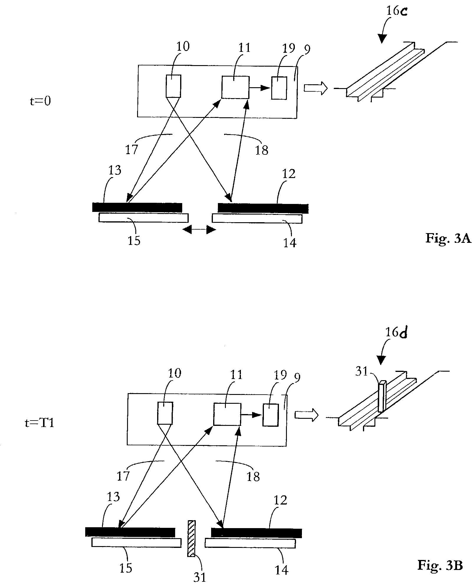 Door state monitoring by means of three-dimensional sensor