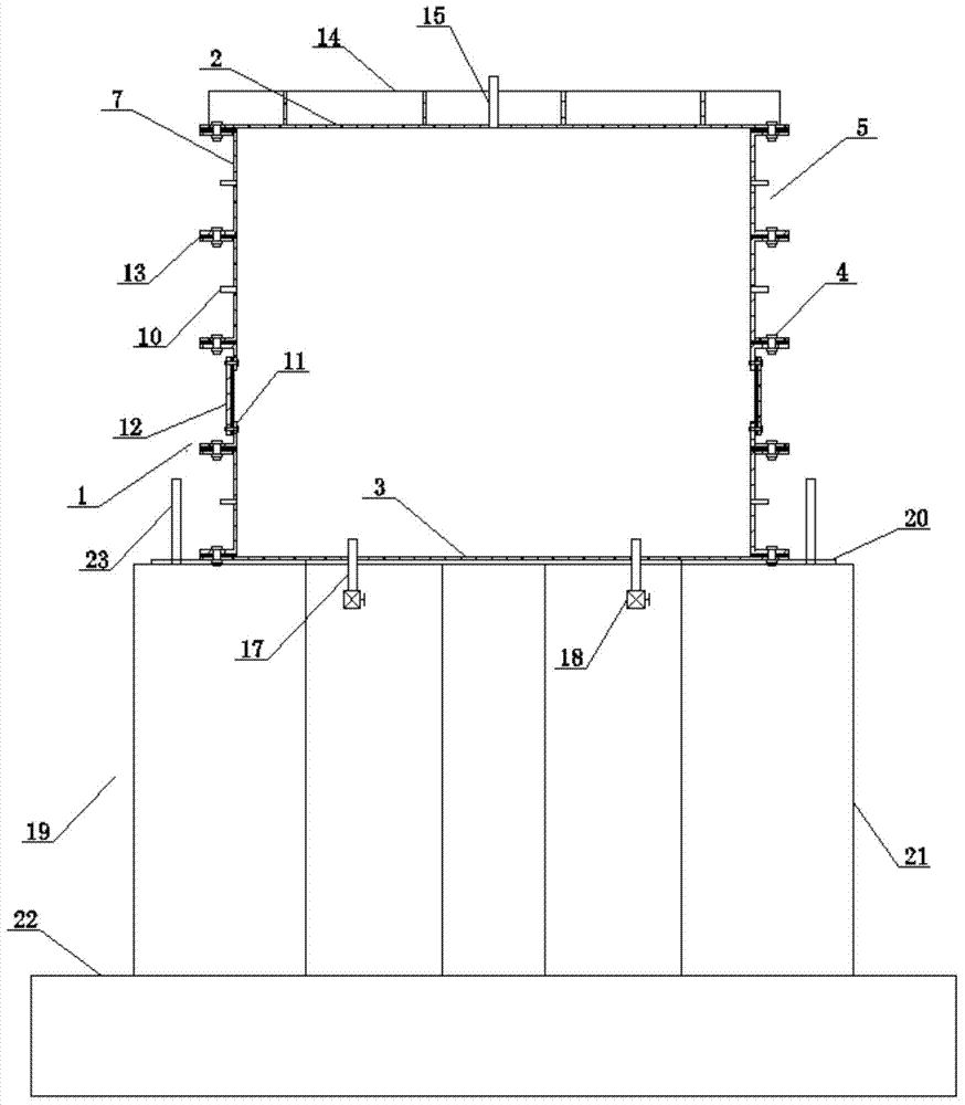 Test bed device for tunnel excavating and grouting model and application method of device