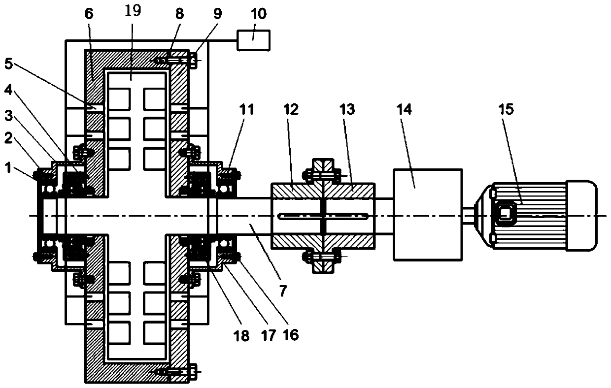 A combined ultrasonic and hydraulic cavitation treatment device for organic wastewater