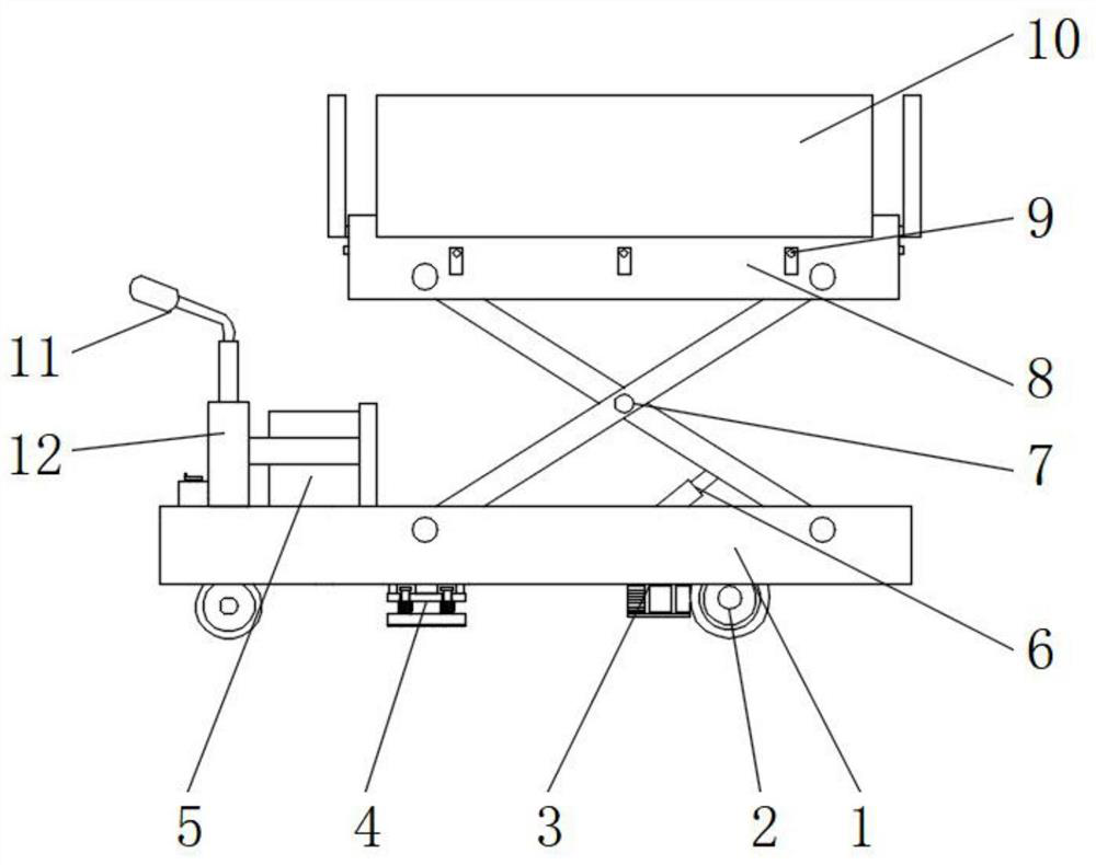 Free lifting device for logistics carrying