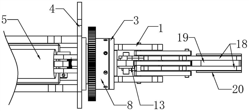 Clamping device with rotating mechanism