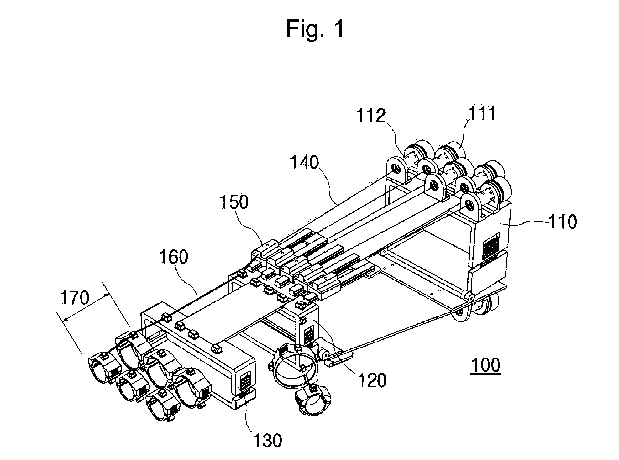 Motion control device based on winding string