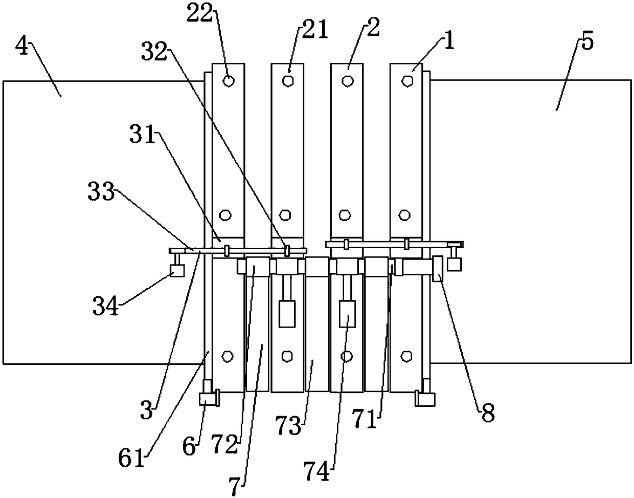 Automatic folding mechanism of clothes