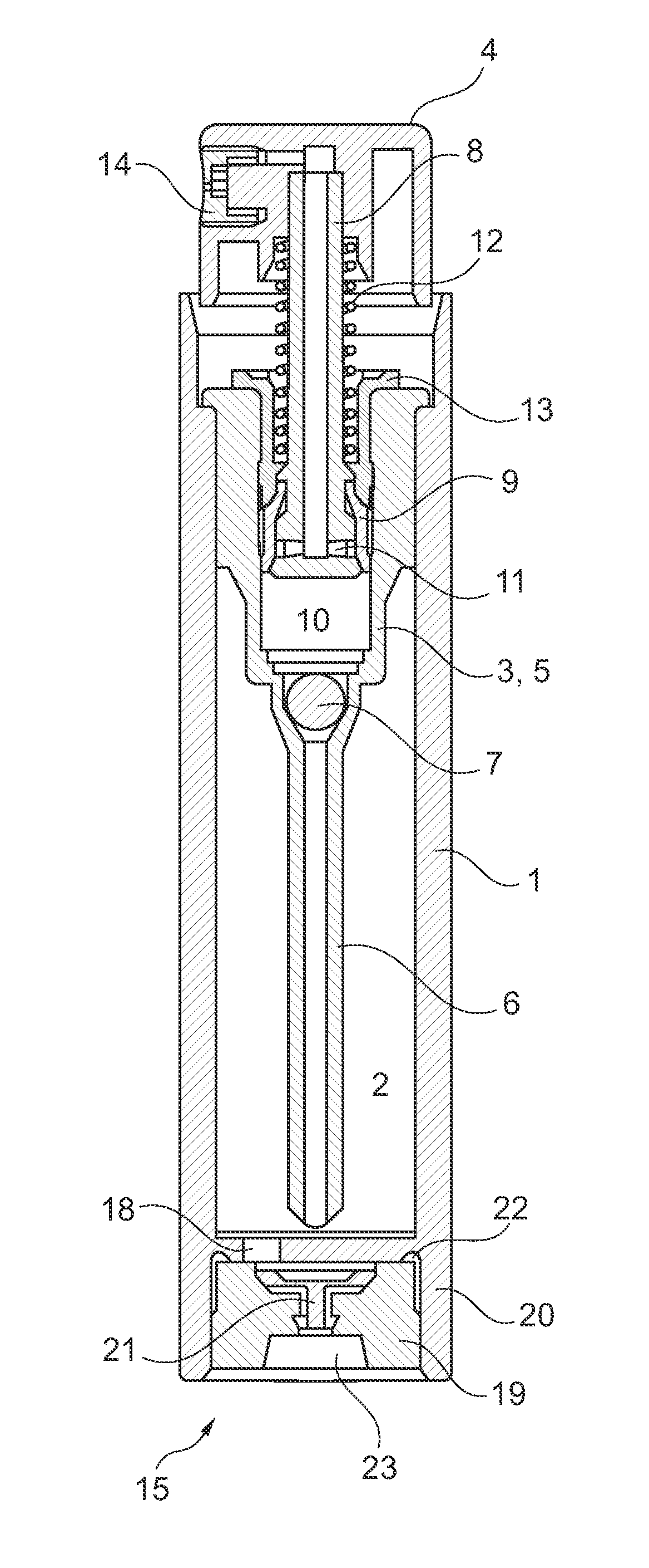 Method and bottle for dispensing a fluid product