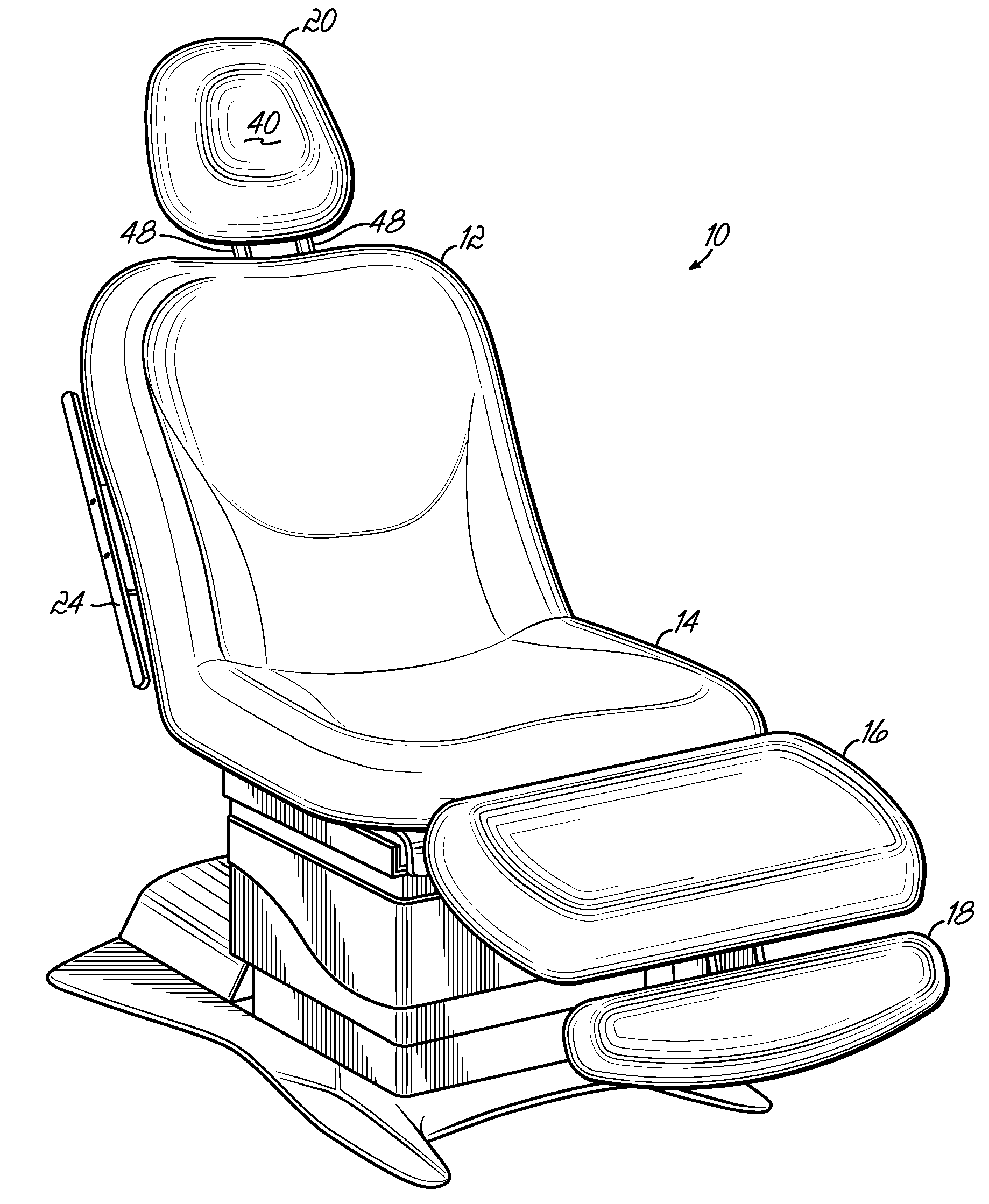 Floating bearing and clamp system for patient procedures chair mounting and positioning posts