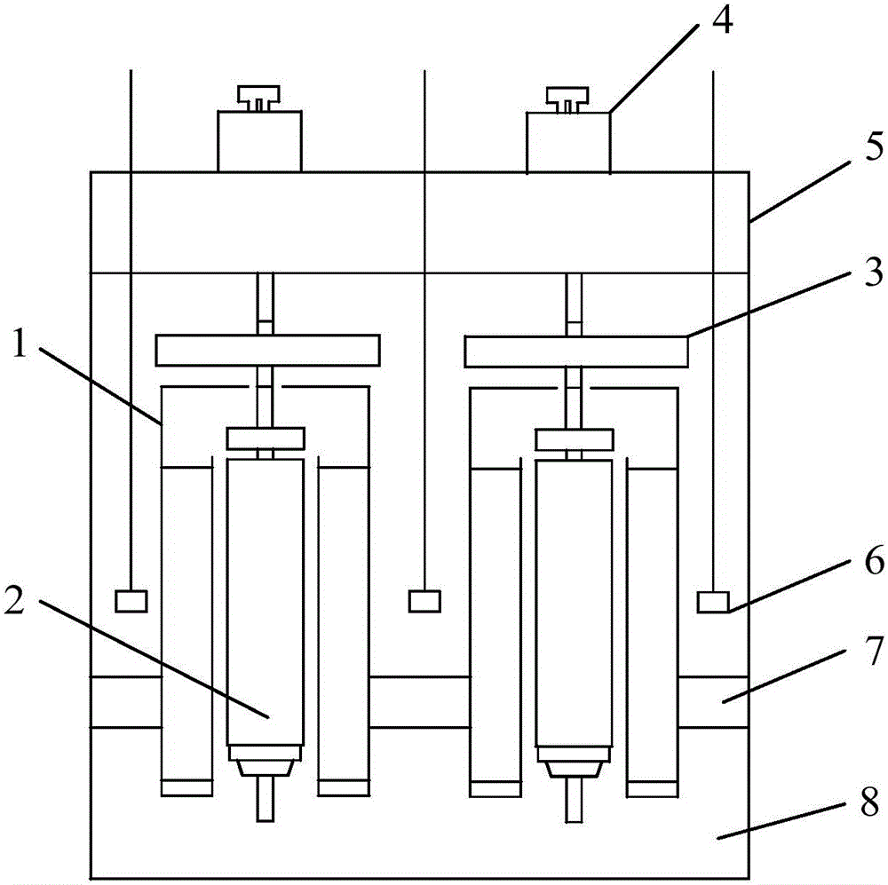 Quantitative detection device and method for iron loss of motor based on leading out of heat