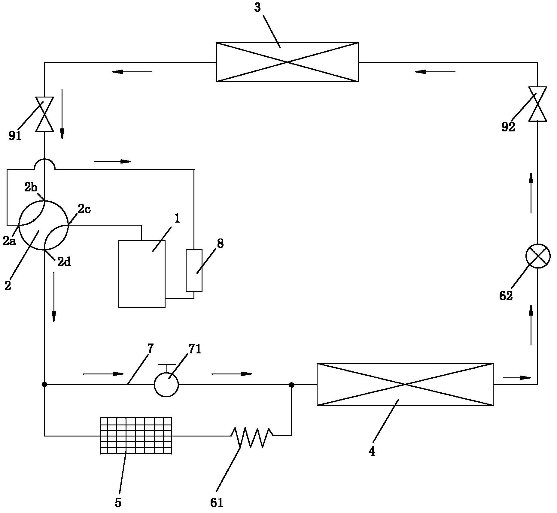 Heat pump air-conditioning system and control method thereof