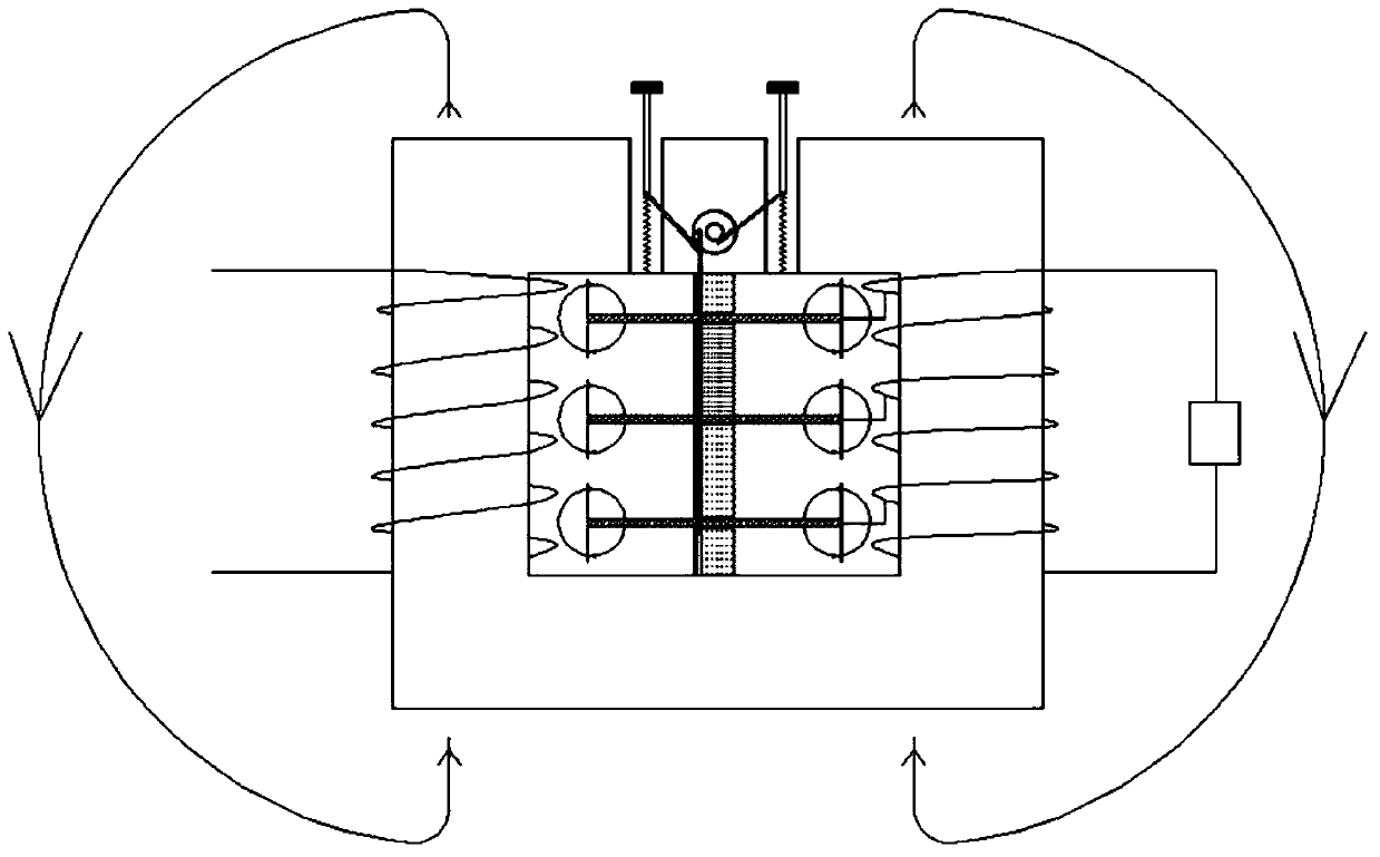 Magnetic core structure of high-frequency transformer