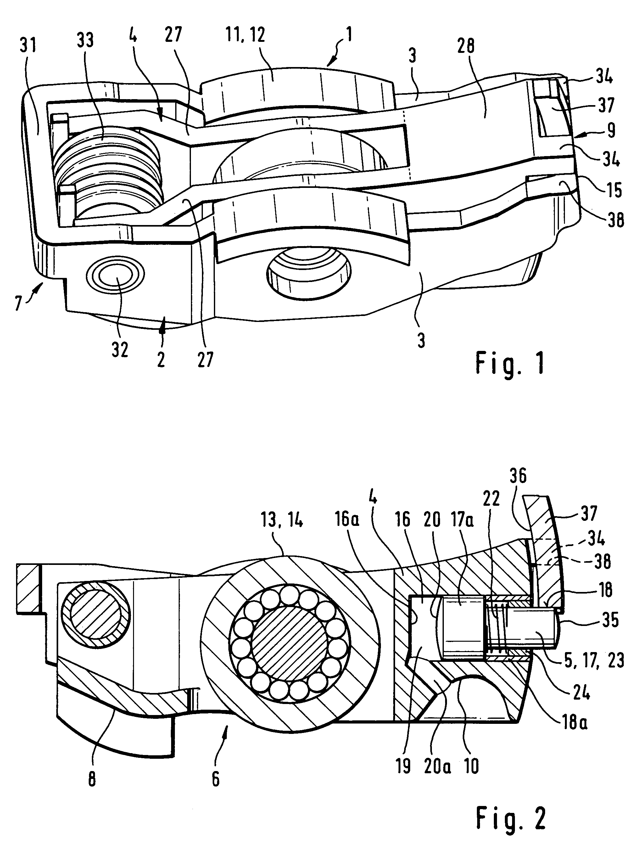 Finger lever of a valve drive of a combustion engine
