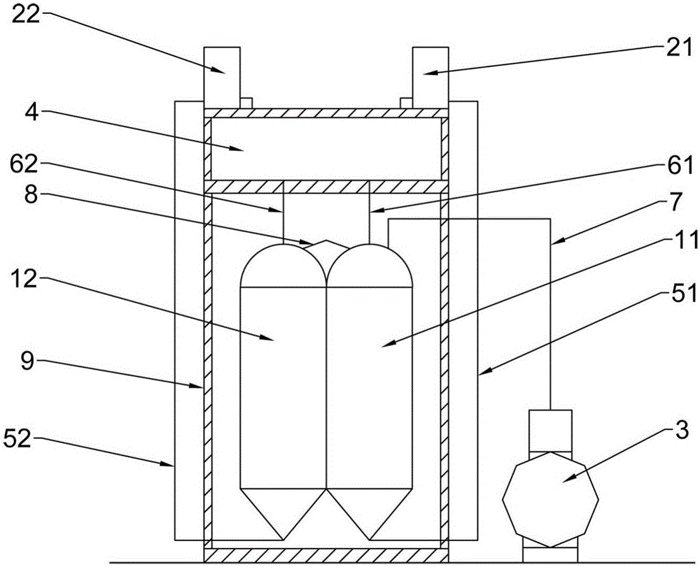 Compressed air-driven hydraulic power generating device and operating method thereof