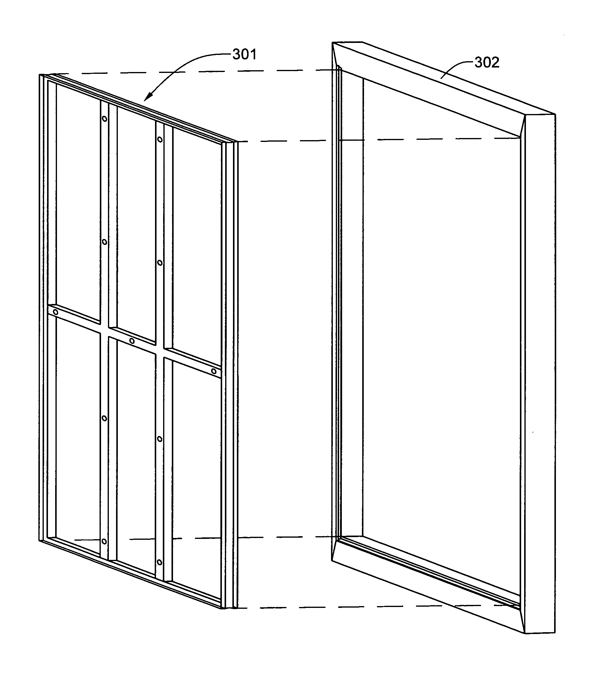 Divided light windows having magnetically-attached grids