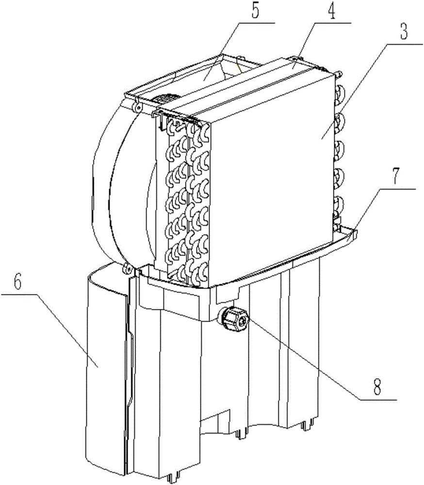 Movable dehumidifier with multipurpose integrated water drainage structure