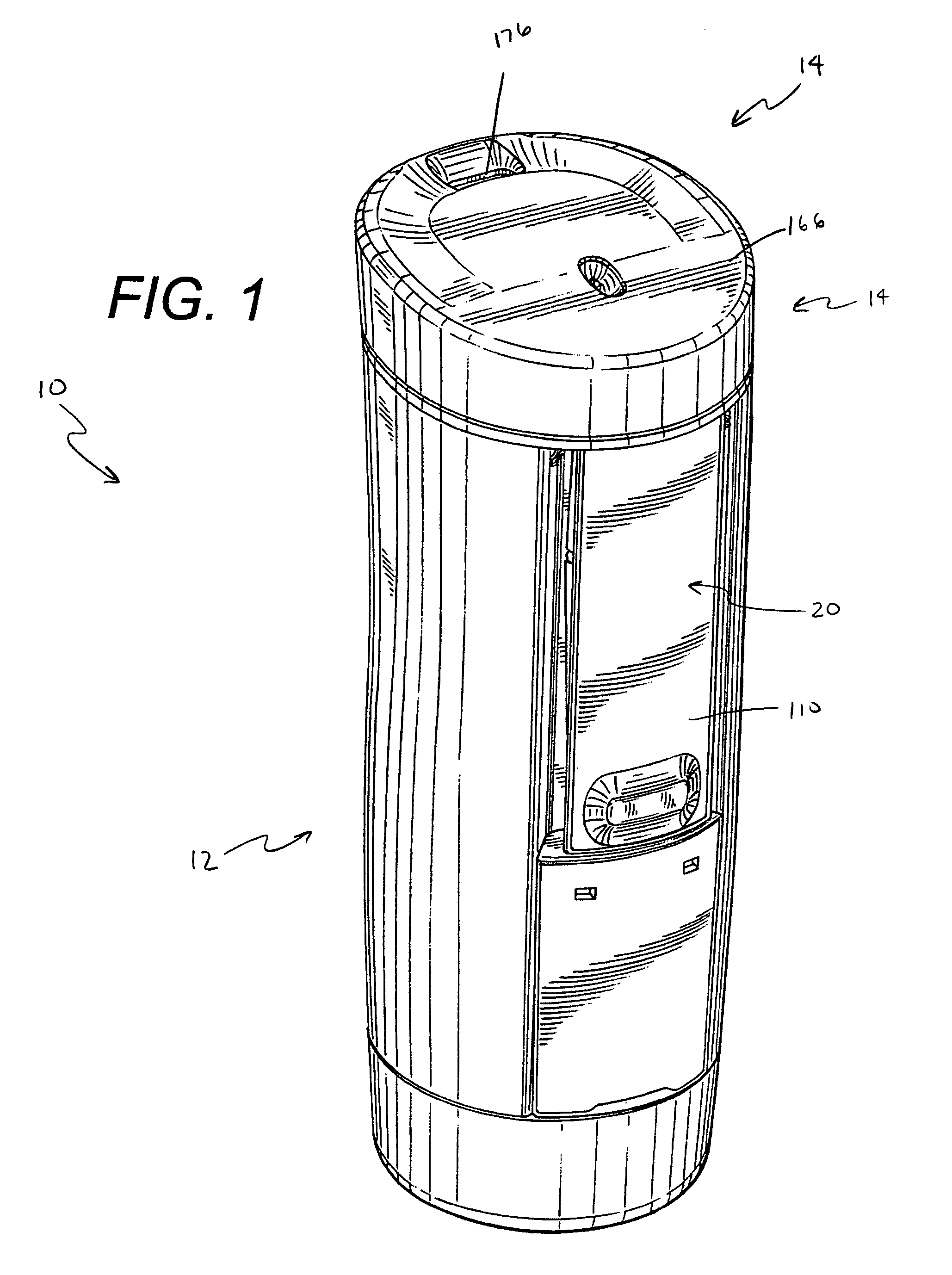 Travel container having drinking orifice and vent aperture seals