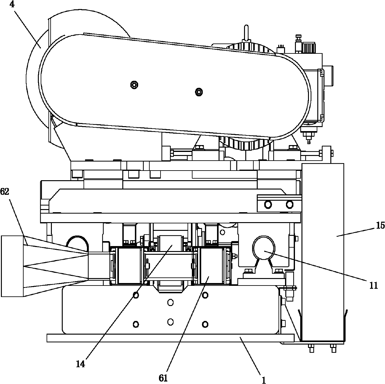 Movable steel strip brush