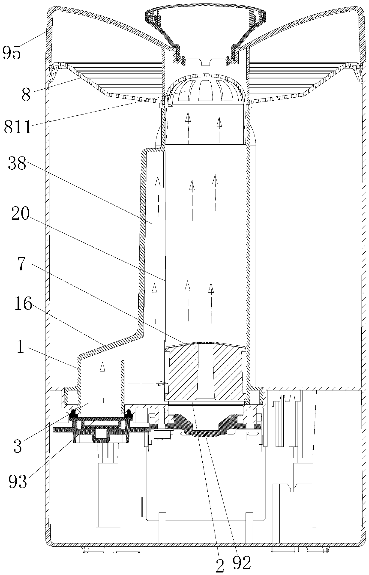 A water humidifier