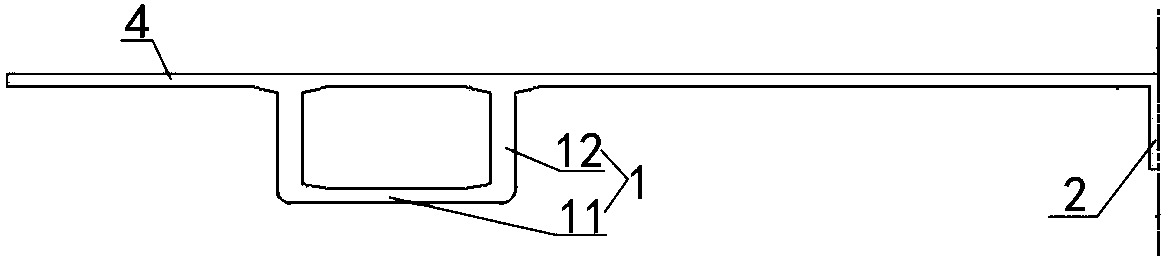 Wide-span girder main beam structure, combined formwork system and construction method for cable-stayed bridge