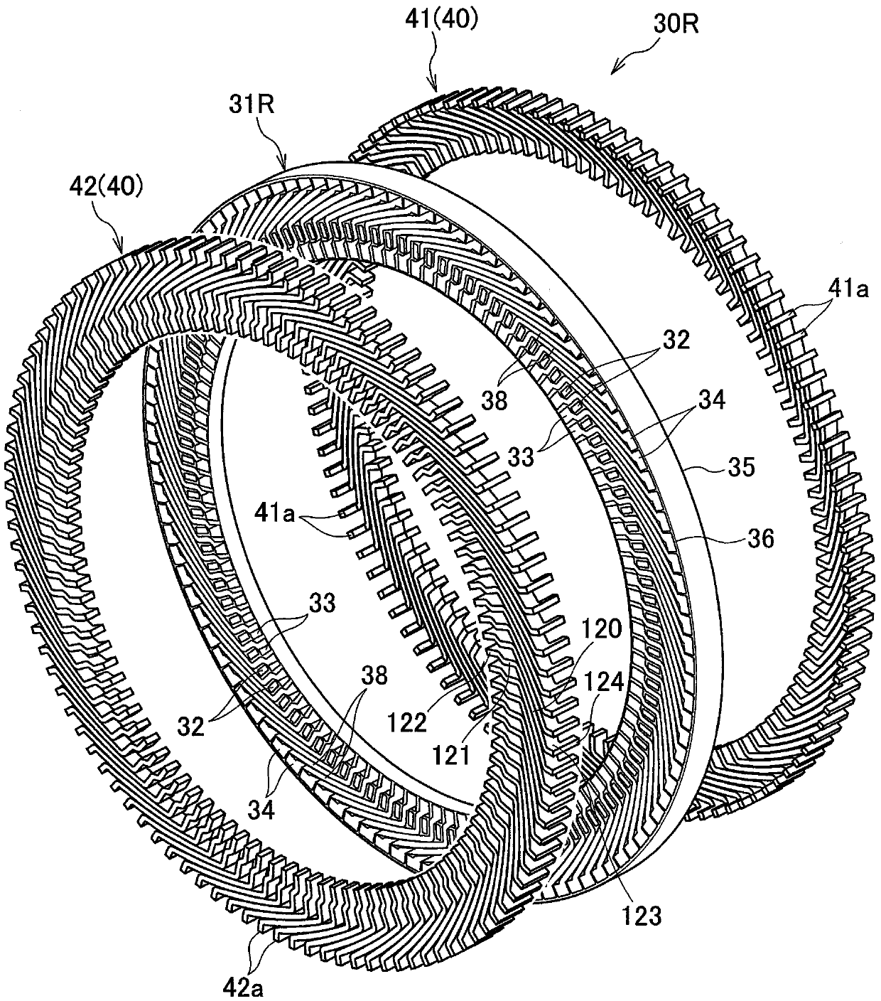 Stator of a rotating electrical machine
