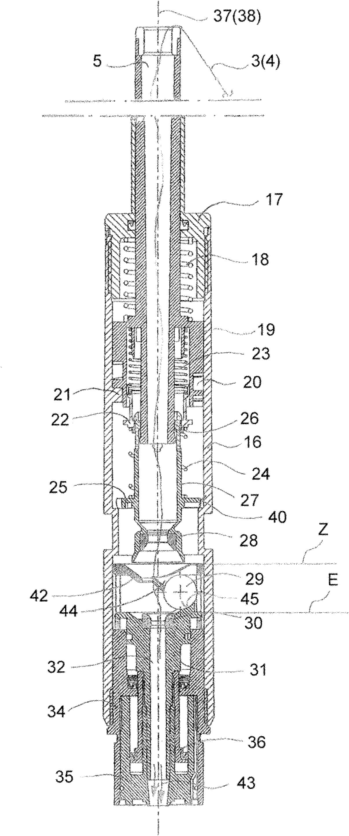 Yarn tension device for a double-strand twisting spindle