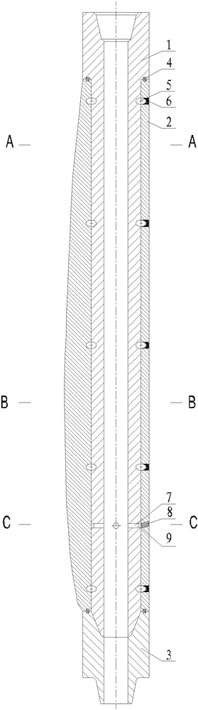 A gas-dynamic automatic vertical drilling tool with partial gravity