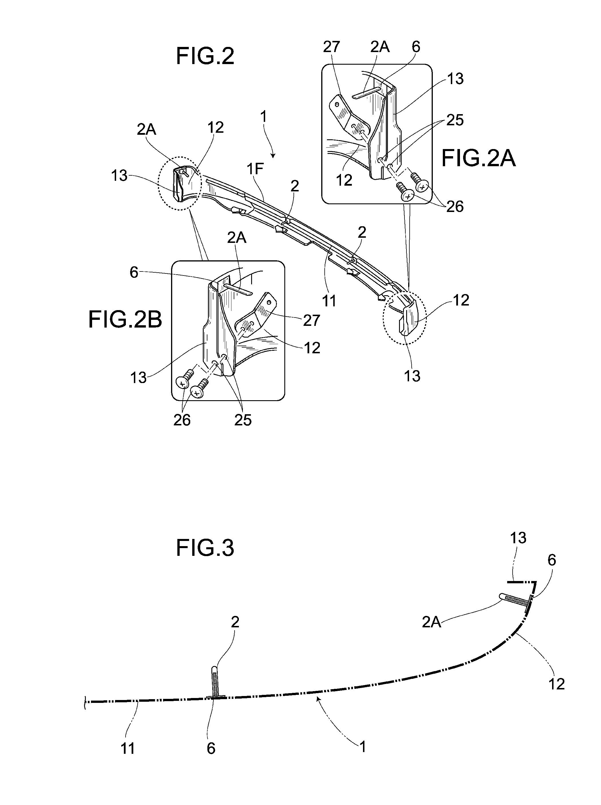 Structure for mounting an attachment for vehicle