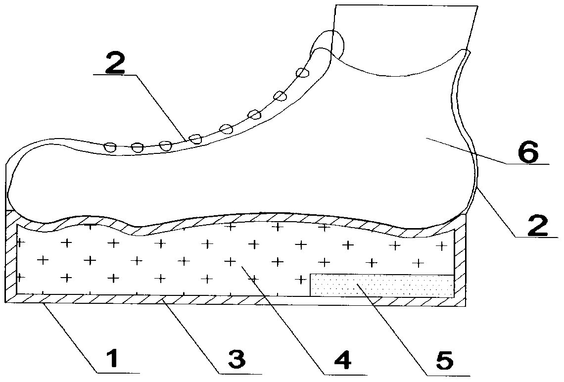 Physiotherapy shoe for arch of foot