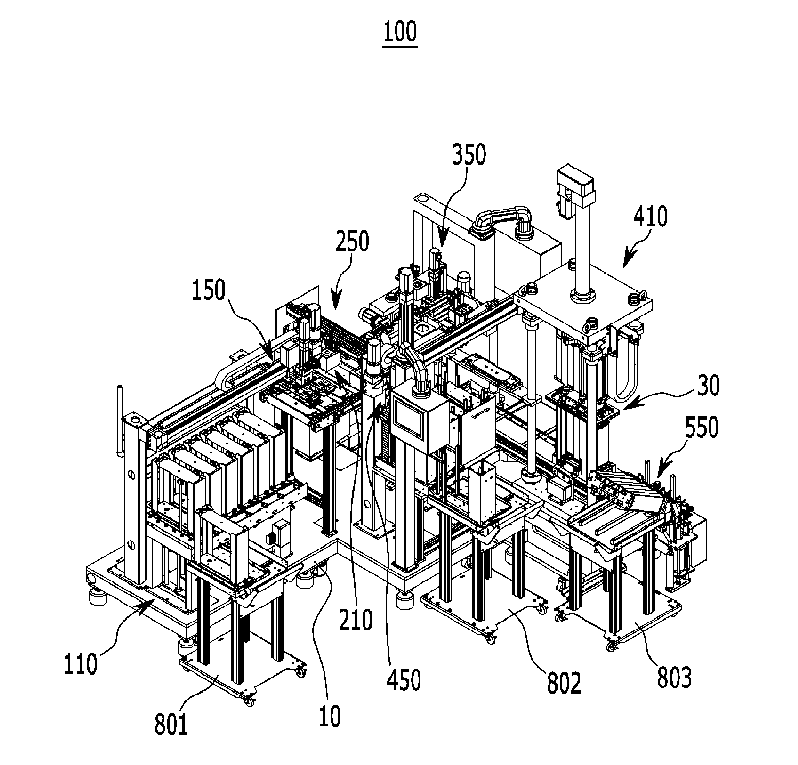 Apparatus for rapidly stacking fuel cell stack
