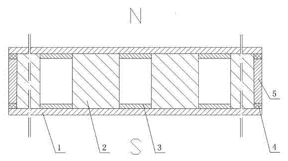 Permanent magnet filter stick and method for preparing permanent magnet material thereof