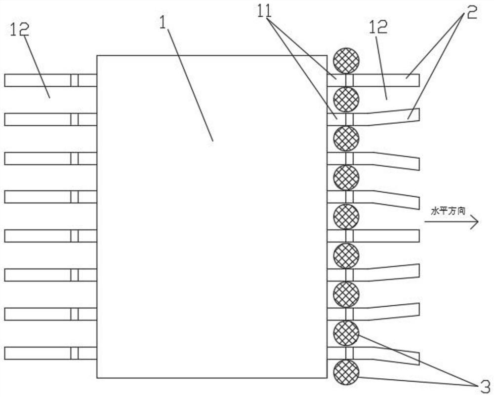 Shaping structure and method for packaging outer lead