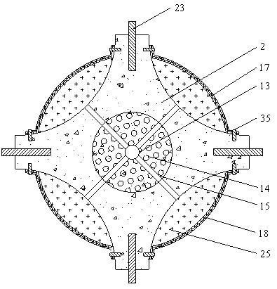 A prefabricated bearing pier structure and its construction method