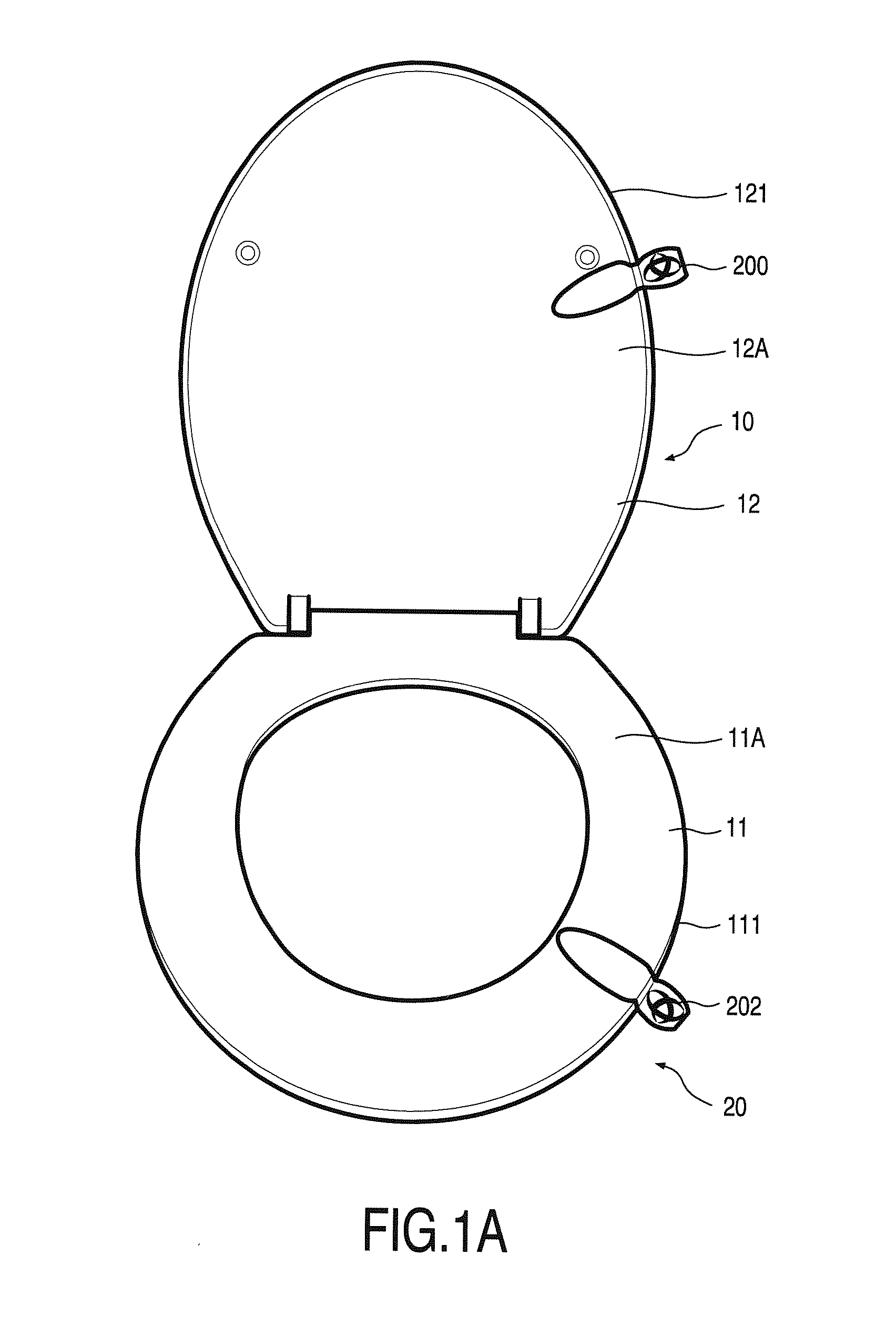 Hygienic handle made from a sticker blank