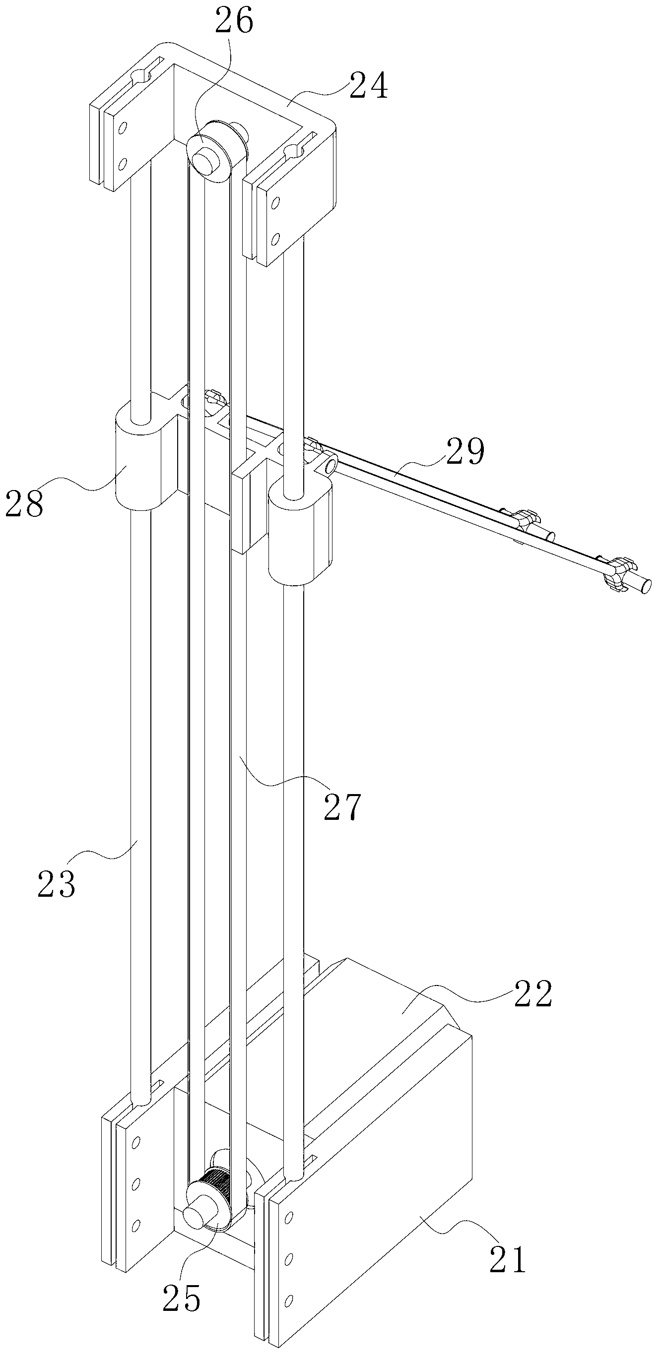 Nozzle transmission mechanism for 3D printer and 3D printer with same