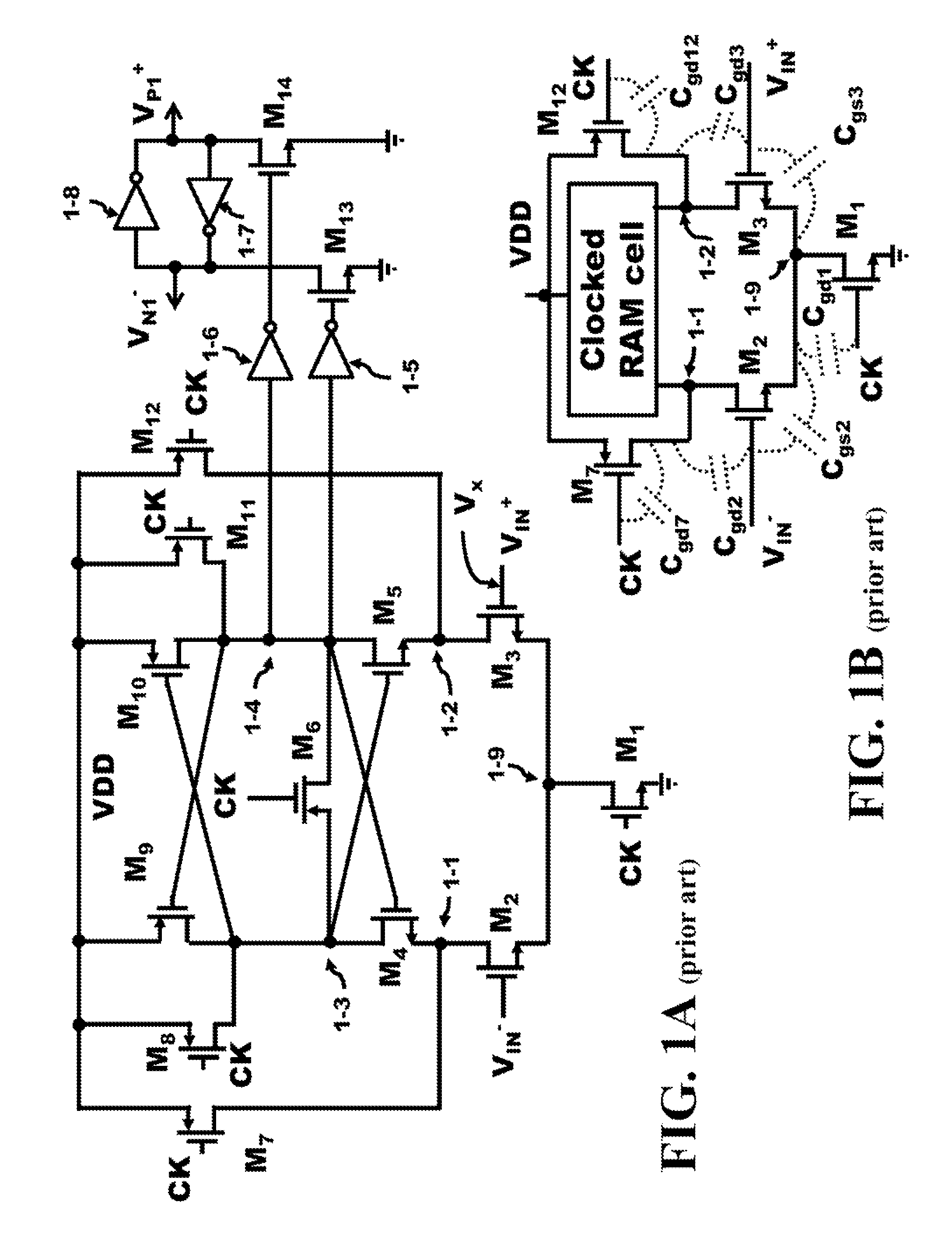 Method and apparatus for an active negative-capacitor circuit to cancel the input capacitance of comparators
