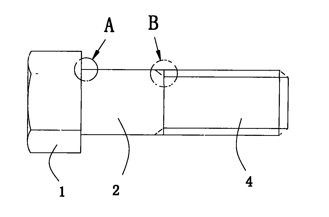 Method for improving fatigue strength of bolt and preventing bolt from being damaged