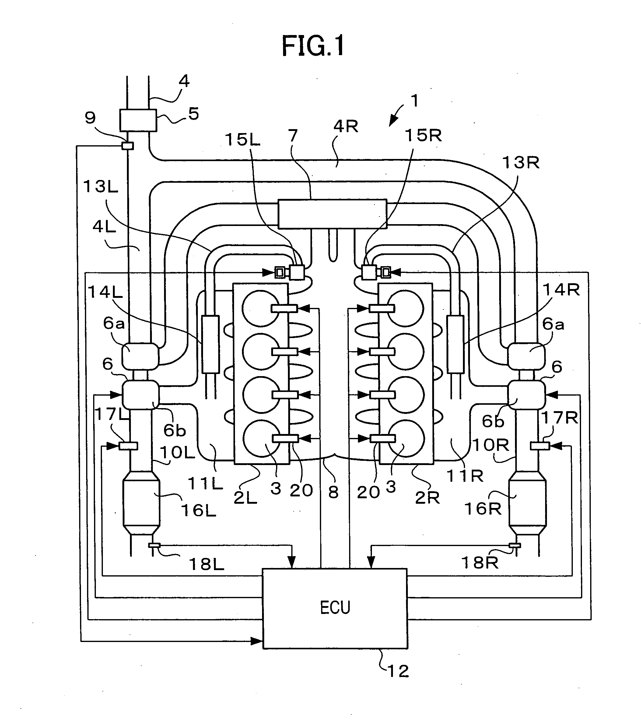 Exhaust control apparatus of internal combustion engine and exhaust gas flow amount estimating method