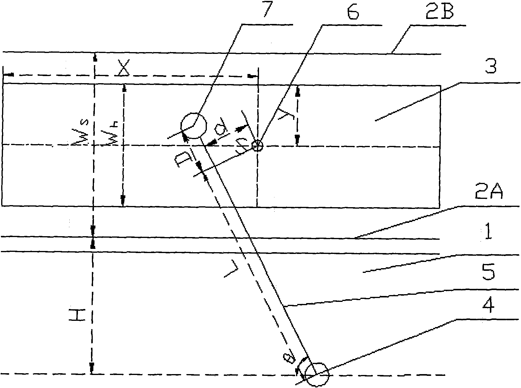 Method for detecting height of materials by bulk cargo automatic ship loading detector