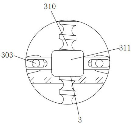 Packaging device for diaper production
