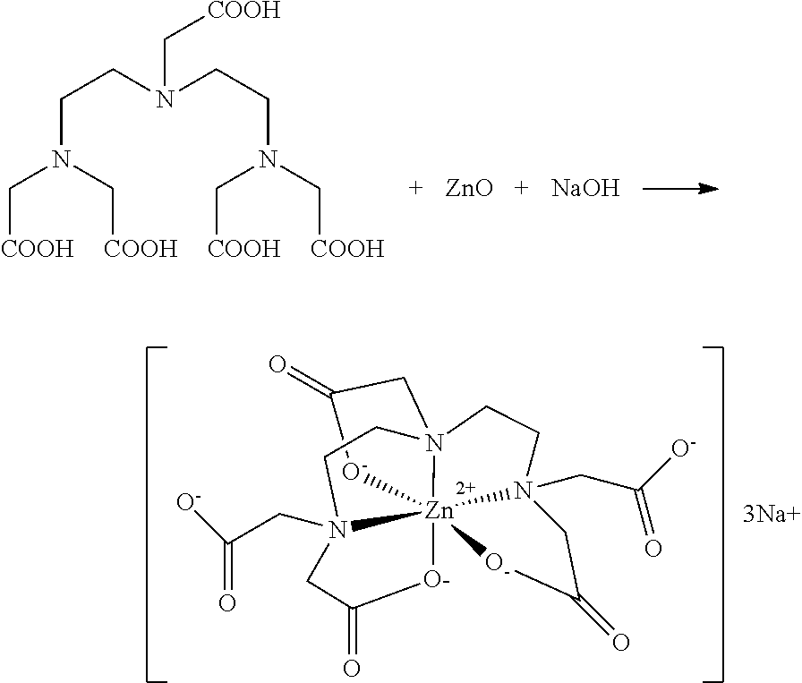 Crystalline forms of zinc trisodium pentetic acid