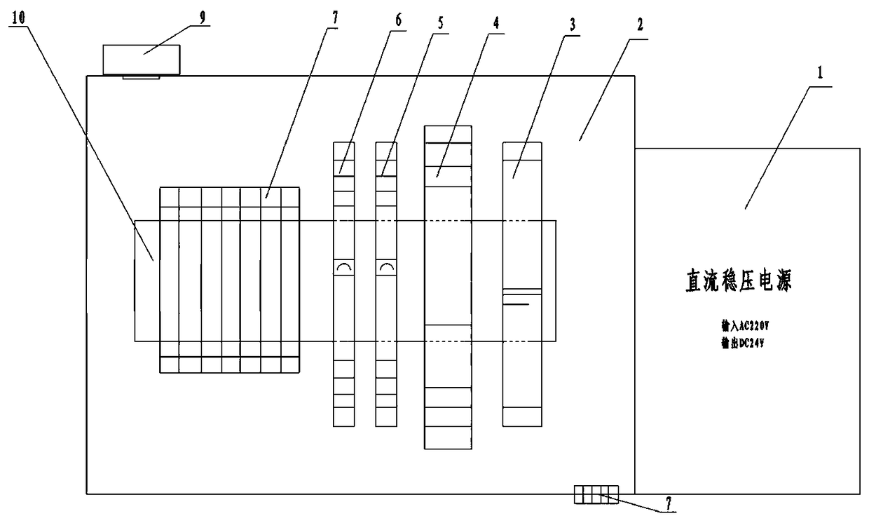 Electric locomotive air feeding fan testing tool equipment