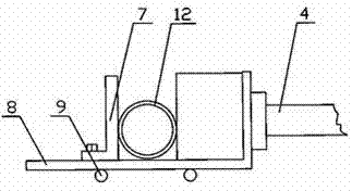 Flexible metal tube static bending test machine