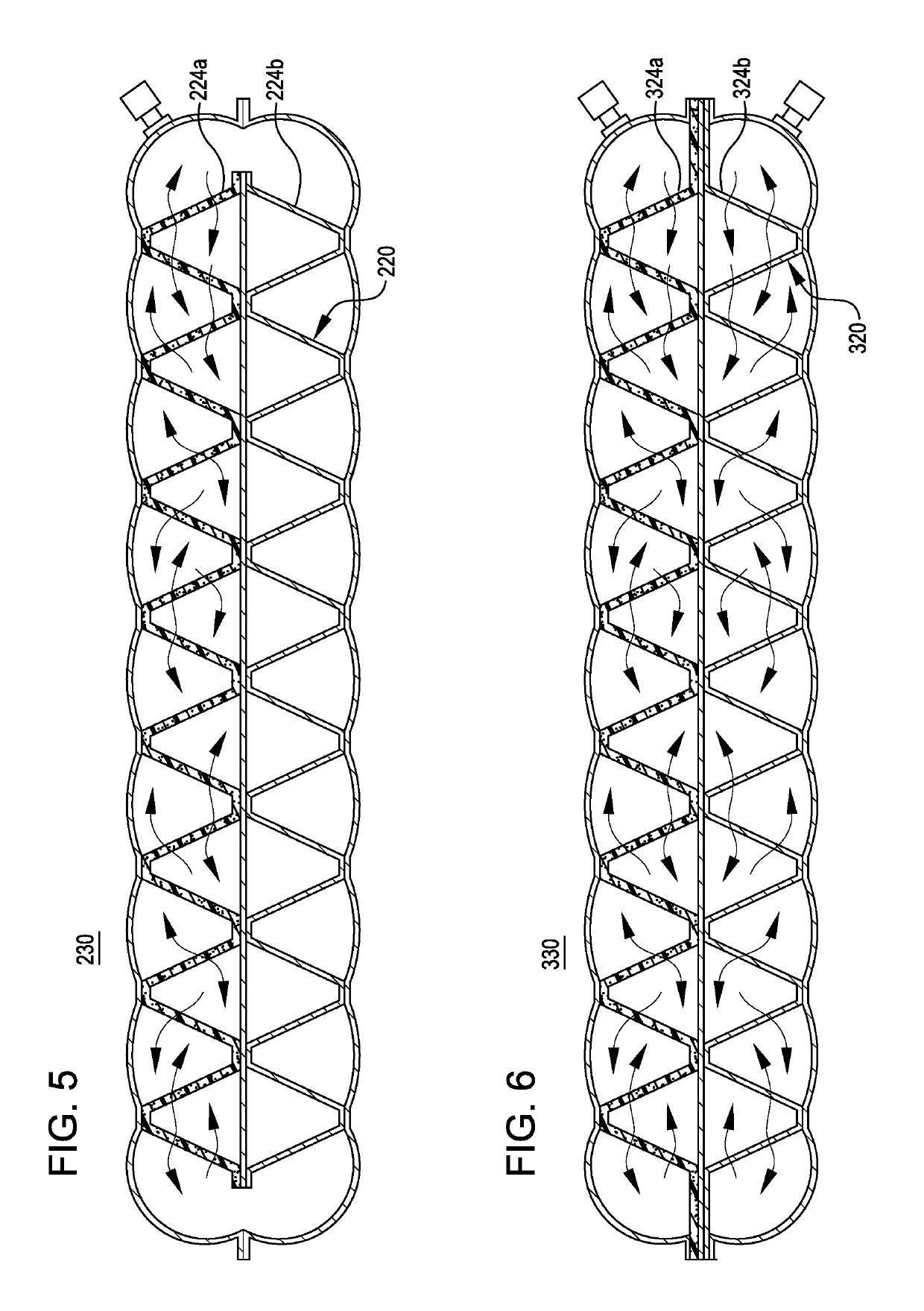 Cellular matrix with integrated radiant and/or convection barriers particularly for use with inflatable bodies