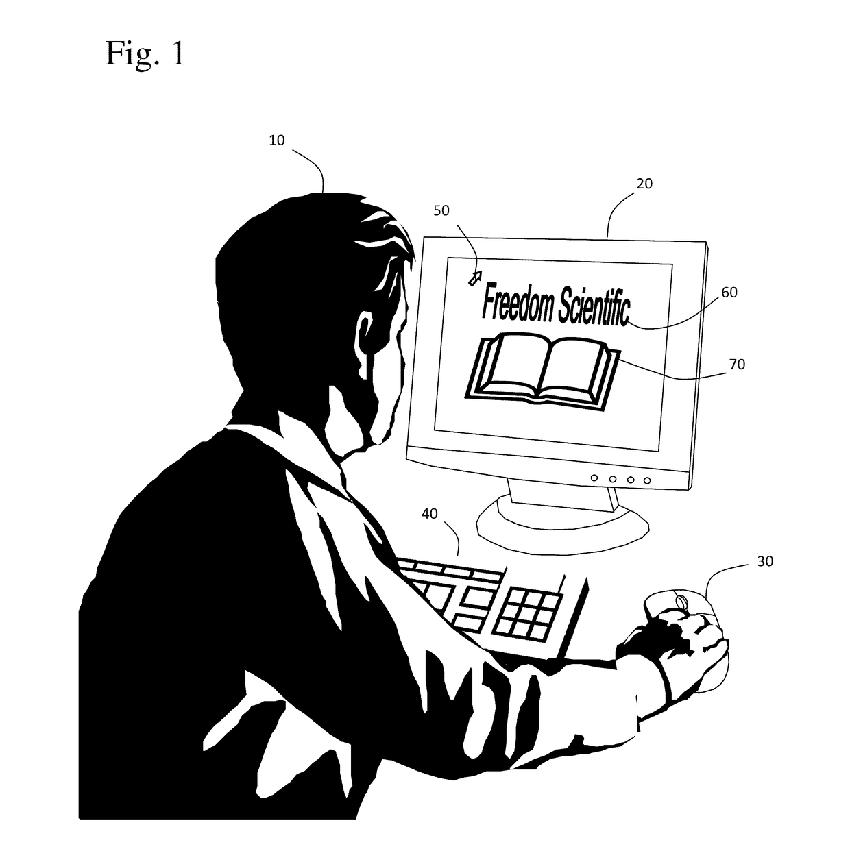 Vector-based magnified pointer