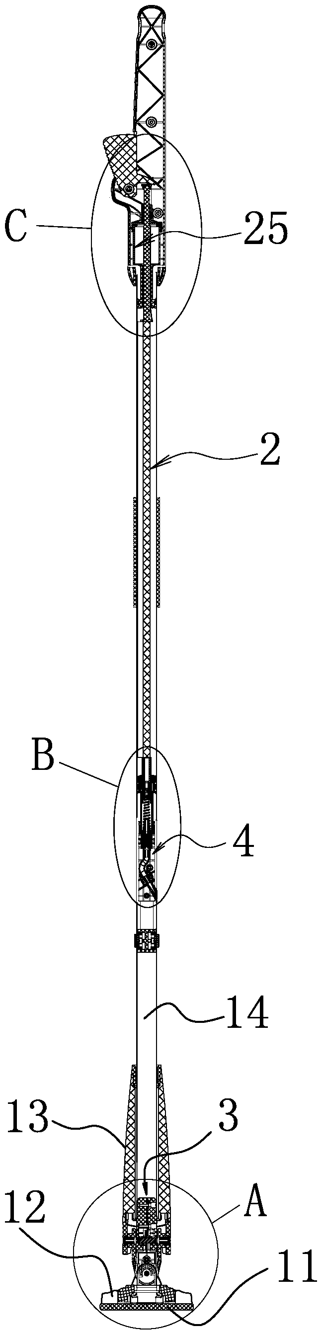 Flat mop with water wring and water spray function