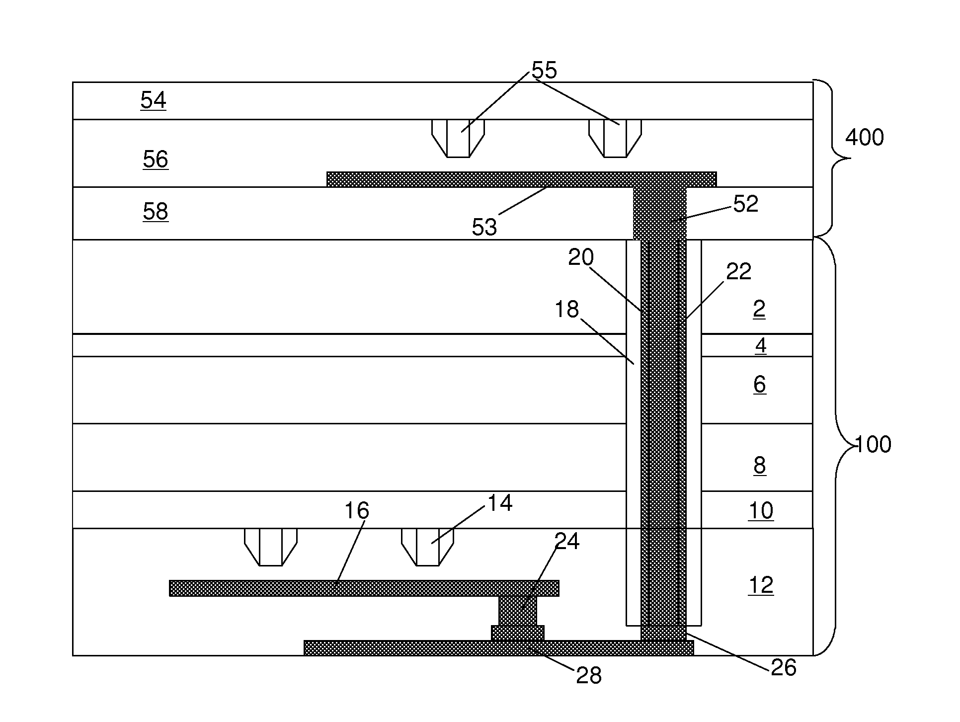 3D integrated circuit structure, semiconductor device and method of manufacturing same