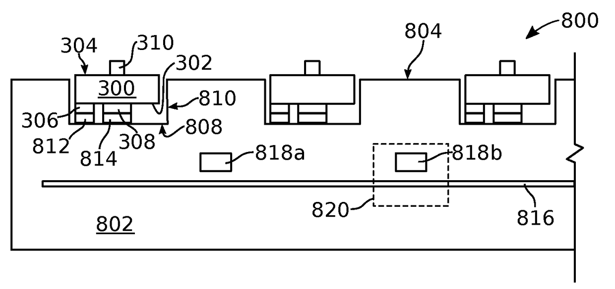 Display with surface mount emissive elements
