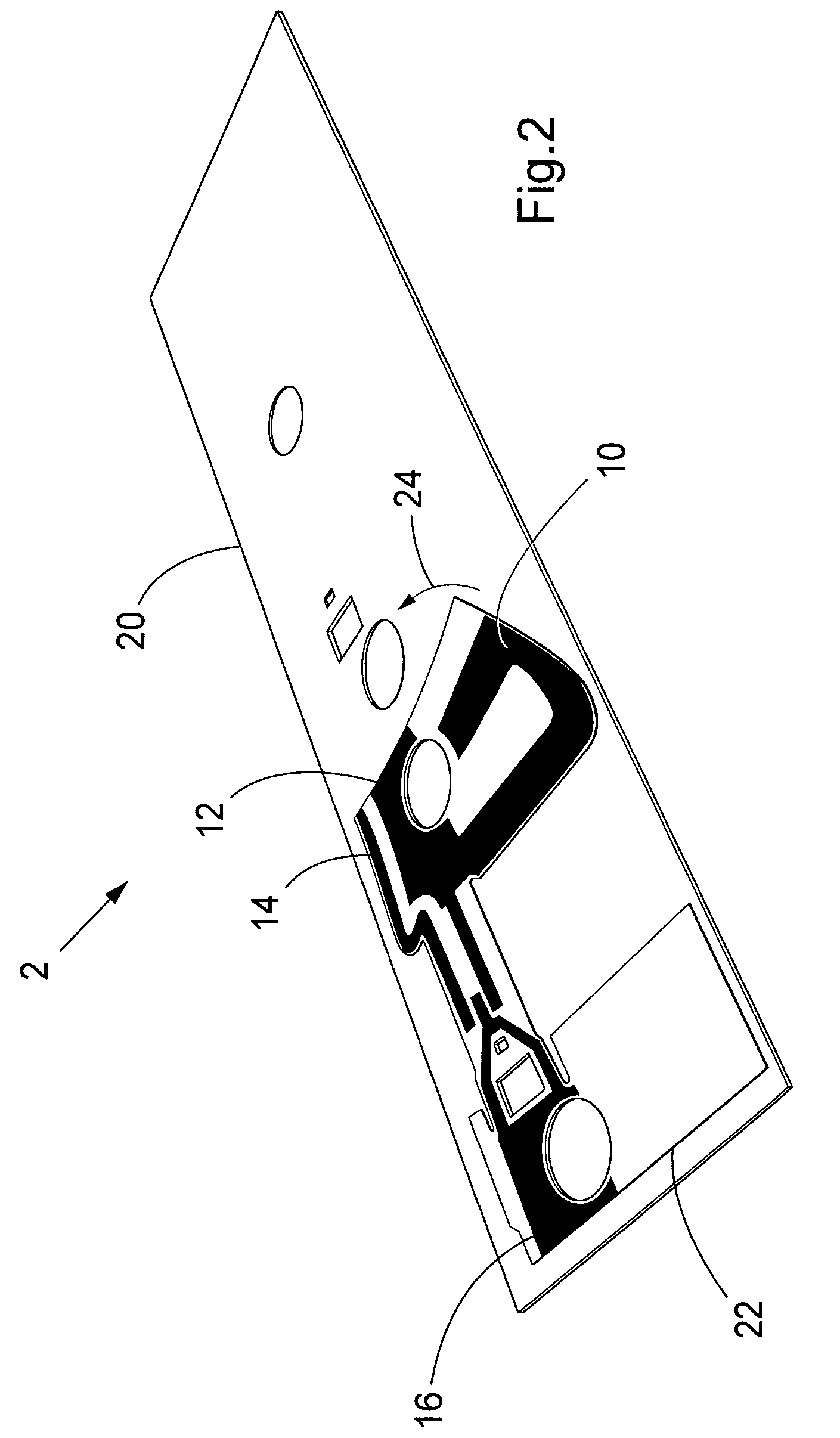 Multi-frequency band antenna device for radio communication terminal
